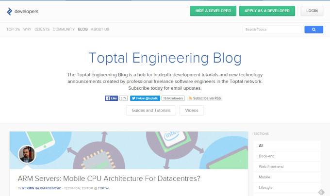 ブログ「The Toptal Engineering Blog」の画像
