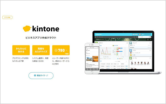 クラウドサービス「kintone」の画像